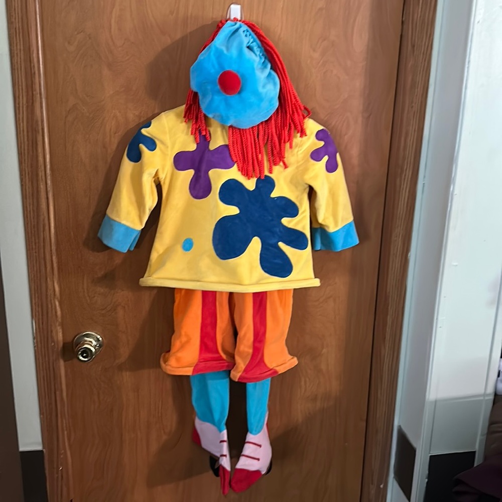 DISNEY STORE PLAYHOUSE JOJO CIRCUS CLOWN HALLOWEEN COSTUME CHILD XXS